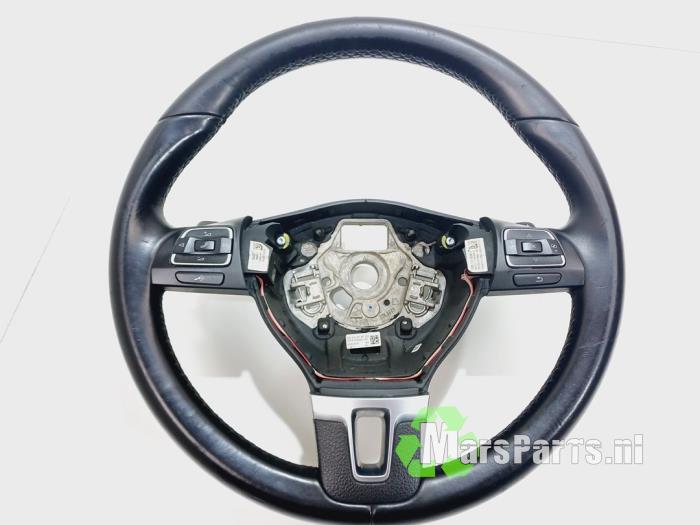 Steering wheel from a Volkswagen Passat (3C2) 3.6 FSI R36 24V 4Motion 2011