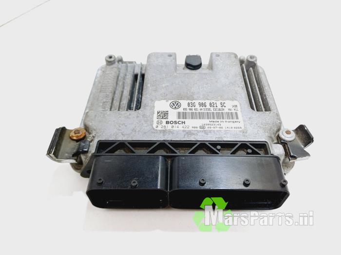 Used Engine management computer Seat Leon (1P1) 1.9 TDI 105 Price € 135,00 Margin scheme offered by Autodemontagebedrijf De Mars