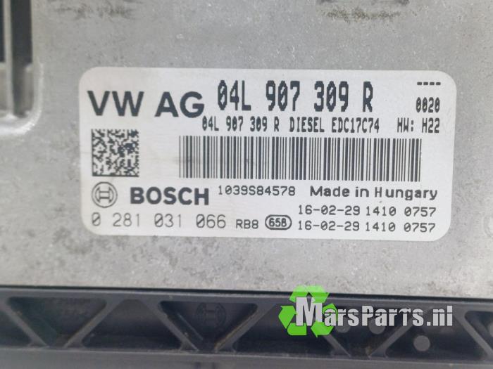 Engine management computer from a Volkswagen Passat Variant (3G5) 1.6 TDI 16V 2016