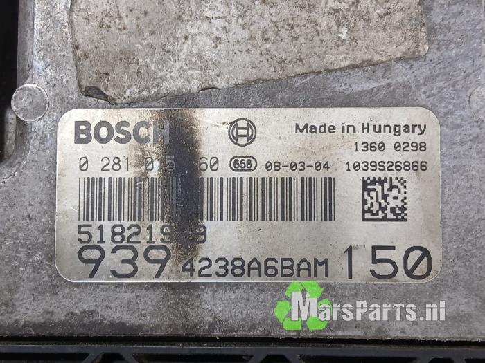 Engine management computer from a Alfa Romeo 159 Sportwagon (939BX) 1.9 JTDm 16V 2008