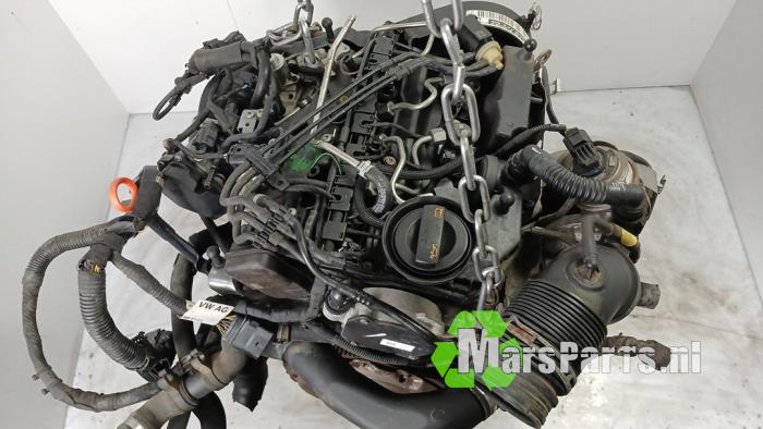 Motor van een Volkswagen Polo V (6R) 1.2 TDI 12V BlueMotion 2012