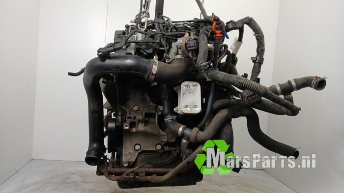 Motor van een Volkswagen Polo V (6R) 1.2 TDI 12V BlueMotion 2012