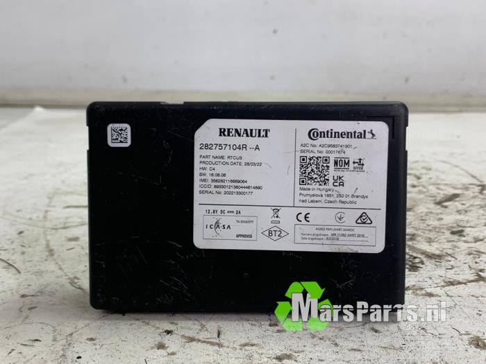 Usagé Module navigation Renault Kadjar (RFEH) 1.3 TCE 140 FAP 16V Prix € 35,00 Règlement à la marge proposé par Autodemontagebedrijf De Mars