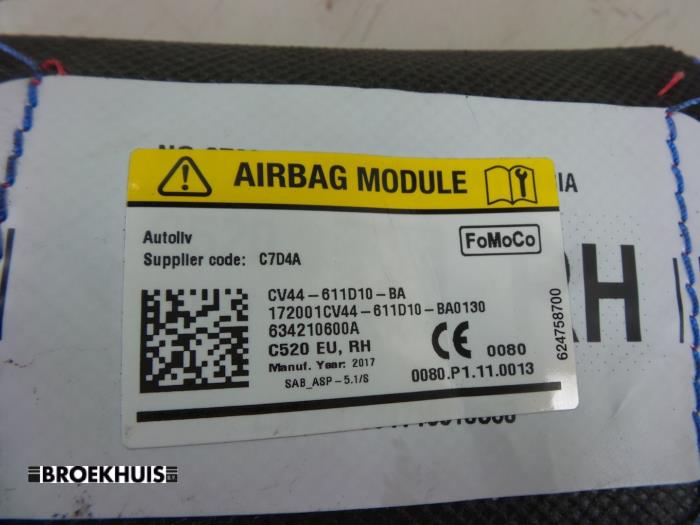 Seat airbag (seat) from a Ford Kuga II (DM2) 1.5 EcoBoost 16V 120 2018