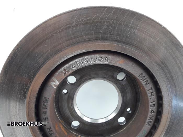 Front brake disc from a Mitsubishi Space Star (A0) 1.2 12V 2021