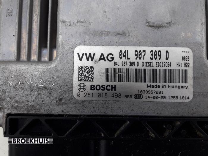 EinspritzSteuergerät van een Volkswagen Golf VII Variant (AUVV) 2.0 TDI 150 16V 2014