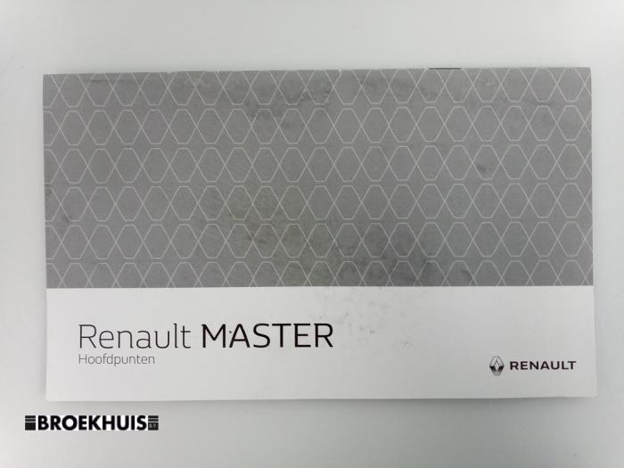 Livret d'instructions d'un Renault Master IV (MA/MB/MC/MD/MH/MF/MG/MH) 2.3 dCi 135 16V FWD 2020