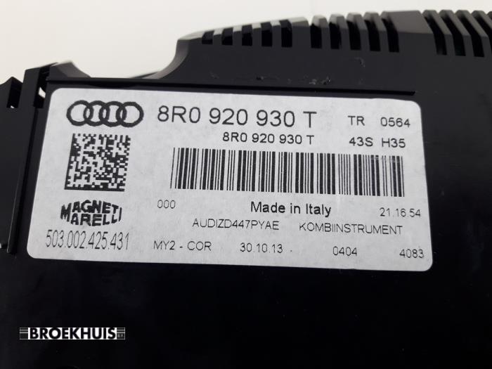 Compteur kilométrique KM d'un Audi Q5 (8RB) 2.0 TDI 16V Quattro 2014