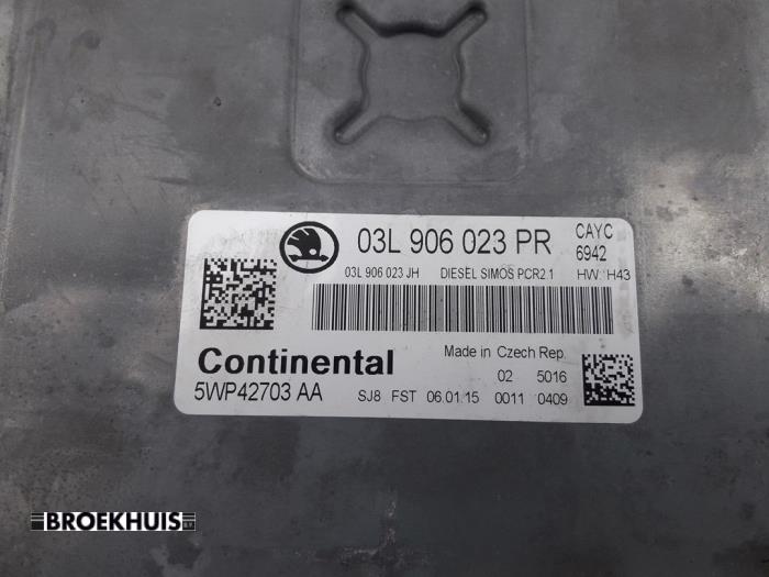 Injection computer from a Skoda Superb Combi (3TAC/TAF) 1.6 TDI 2015
