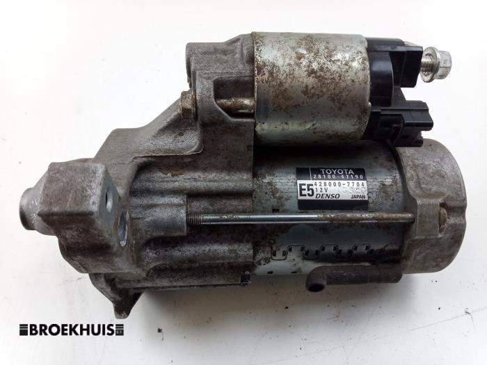 Begagnade Startmotor Toyota Verso S 1.33 16V Dual VVT-I Pris € 35,00 Marginaltabell erbjuds av Autobedrijf Broekhuis B.V.
