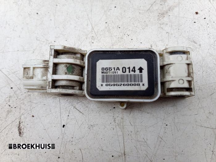Airbag deployment crash sensor