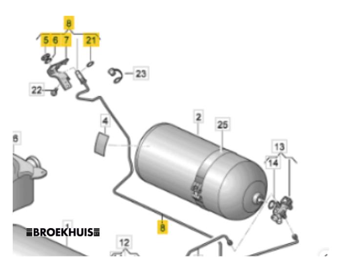 Begagnade Bränsleledning Volkswagen Up! (121) 1.0 12V EcoFuel Pris € 100,00 Marginaltabell erbjuds av Autobedrijf Broekhuis B.V.