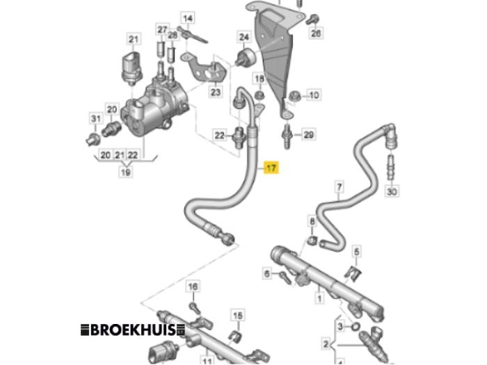 Begagnade Bränsleledning Volkswagen Up! (121) 1.0 12V EcoFuel Pris € 60,00 Marginaltabell erbjuds av Autobedrijf Broekhuis B.V.