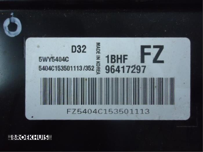 EinspritzSteuergerät van een Daewoo Matiz 0.8 2006