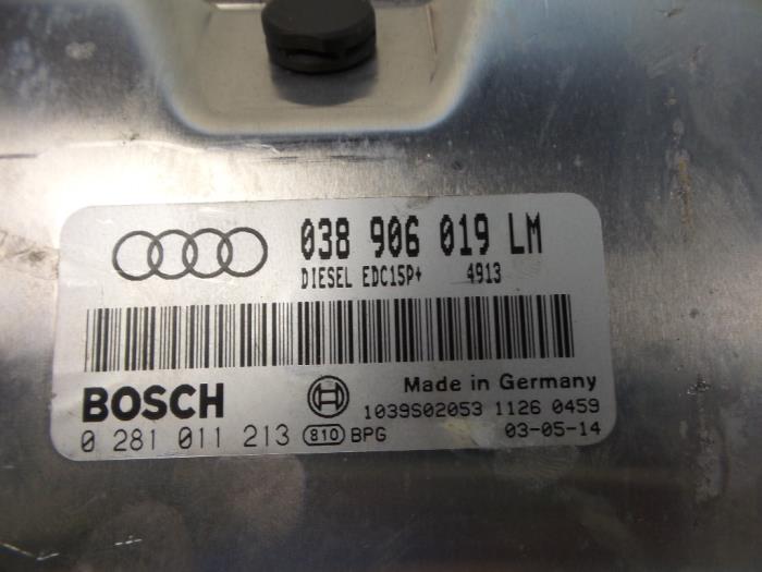 Injection computer from a Audi A6 Avant (C5) 1.9 TDI 130 2003