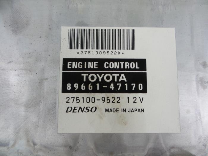 EinspritzSteuergerät van een Toyota Prius (NHW20) 1.5 16V 2008