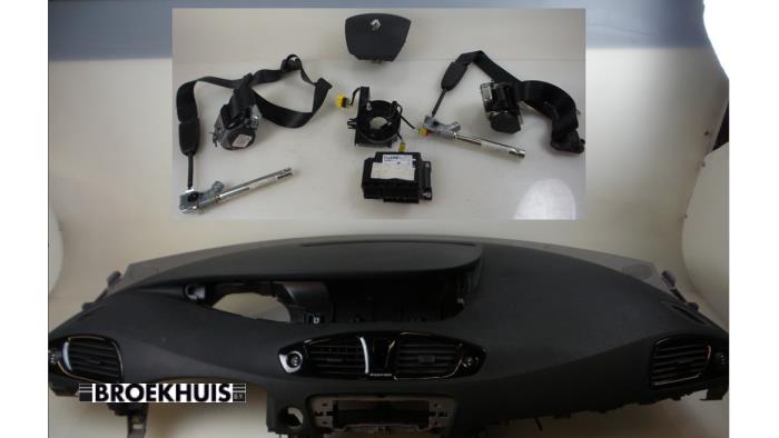 Airbag set + dashboard de un Renault Scénic III (JZ) 1.6 16V Bifuel 2011