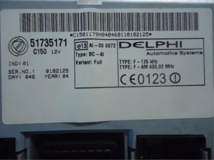 Ordenadores de inyección de un Fiat Doblo (223A/119) 1.3 JTD 16V Multijet 2004