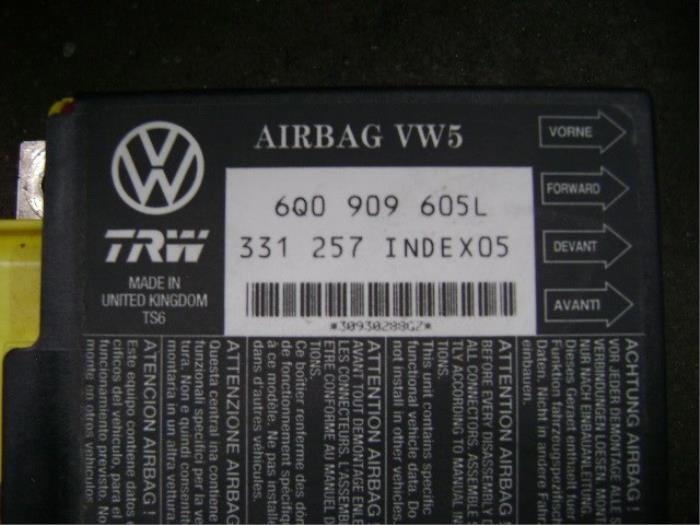 Airbag Set+Modul van een Seat Cordoba (6L2) 1.4 16V 2004