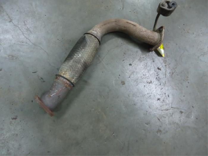 Exhaust front section from a Kia Sorento I (JC) 2.5 CRDi 16V 2003