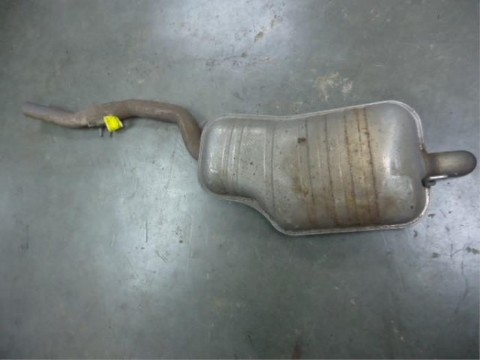 Exhaust rear silencer from a BMW 3 serie Touring (E46/3) 320d 16V 2003