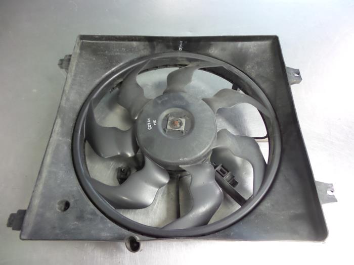 Fan motor from a Hyundai Santa Fe II (CM) 2.2 CRDi 16V 4x2 2008