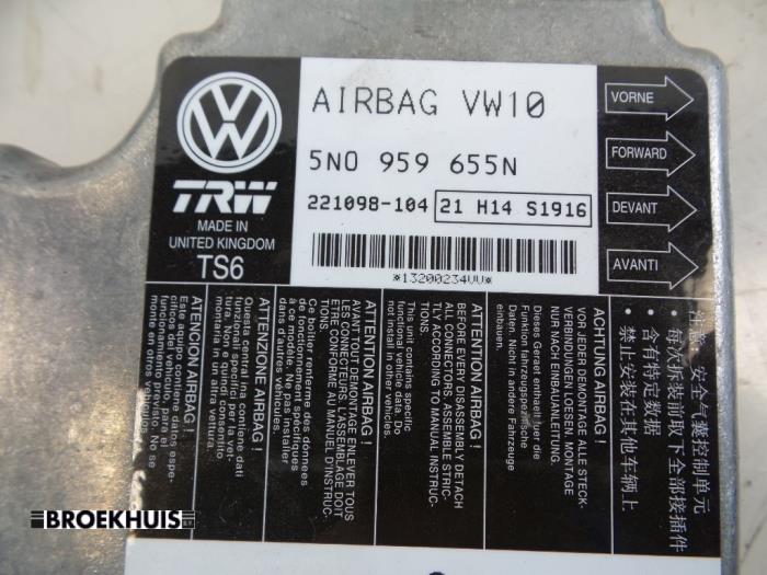 Airbag Set+Modul van een Volkswagen Passat Variant (3C5) 1.6 TDI 16V Bluemotion 2010
