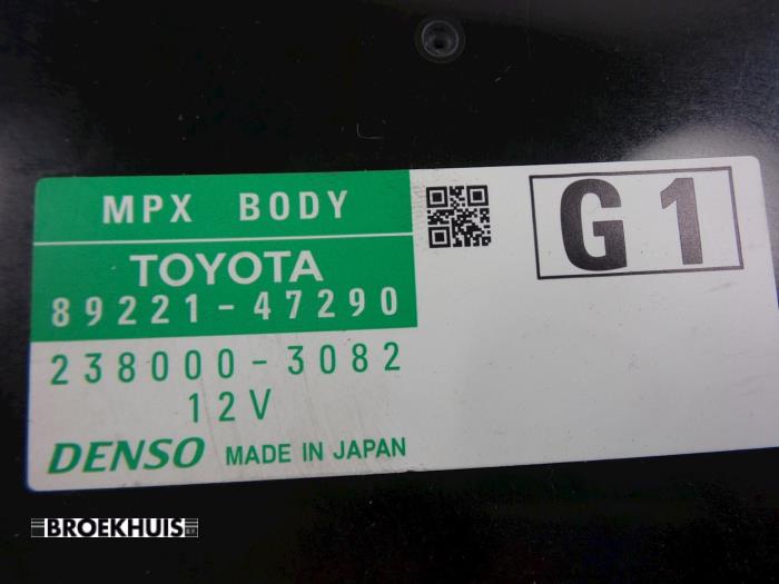 Body control computer from a Toyota Prius (ZVW3) 1.8 16V Plug-in 2012
