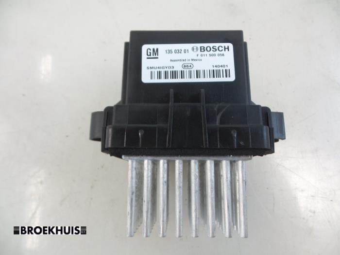 Heater resistor Opel Zafira Tourer 1.6 CDTI 16V ecoFLEX 136 12503201