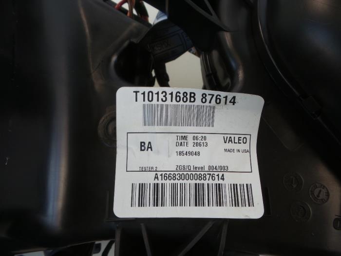 Motor de ventilador de calefactor de un Mercedes-Benz ML III (166) 3.0 ML-350 BlueTEC V6 24V 4-Matic 2013