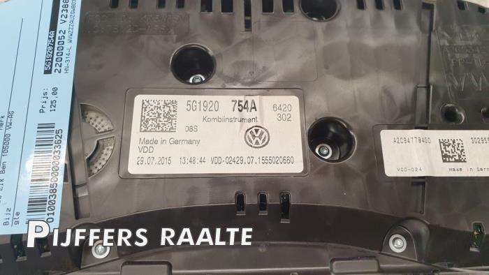 Licznik kilometrów KM z Volkswagen Golf VII (AUA) 1.4 GTE 16V 2015