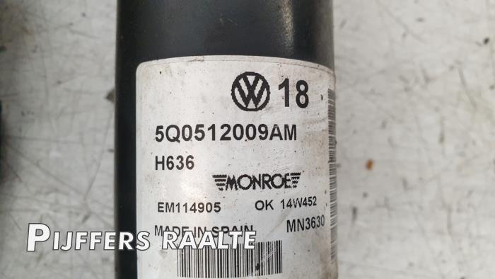 Rear shock absorber rod, left from a Volkswagen Golf VII (AUA) 2.0 R-line 4Motion 16V 2014