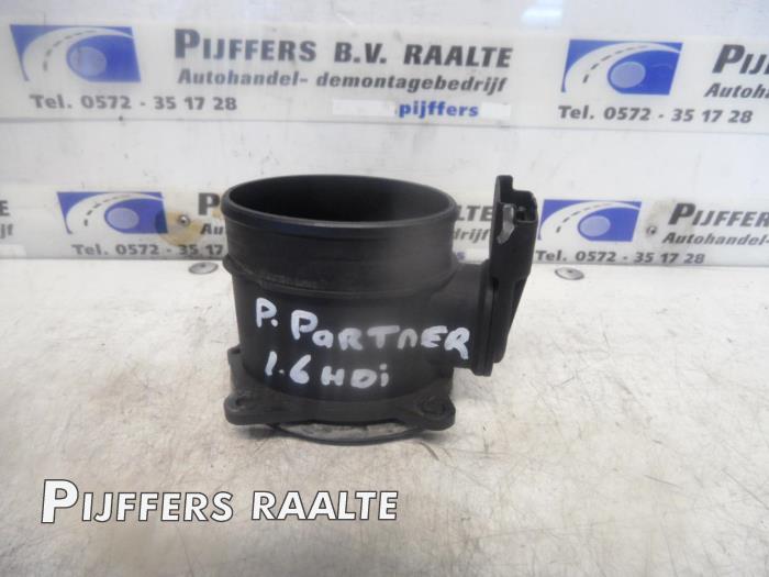 Luftmassenmesser Peugeot Partner, 1996 / 2015 1.6 HDI 75, Lieferwagen, Diesel, 1.560cc, 55kW (75pk), FWD, DV6BTED4; 9HW, 2005-08 / 2011-12, GB9HW; GC9HW (Gebraucht)