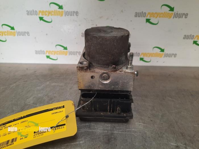 Bloc ABS Nissan Micra (K12), 2003 / 2010 1.4 16V, Berline avec hayon arrière, Essence, 1.386cc, 65kW (88pk), FWD, CR14DE, 2003-01 / 2010-06, K12C; K12G; K12U (Occasion)