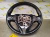 Steering wheel from a Renault Clio IV Estate/Grandtour (7R), 2012 / 2021 1.5 Energy dCi 90 FAP, Combi/o, 4-dr, Diesel, 1.461cc, 66kW (90pk), FWD, K9K608; K9KB6, 2012-11 / 2021-08, 7RFL; 7RJL; 7RPL; 7RRL; 7RSL 2014