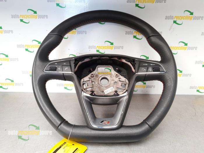 Steering wheel from a Seat Leon (5FB) 1.4 TSI 16V 2015