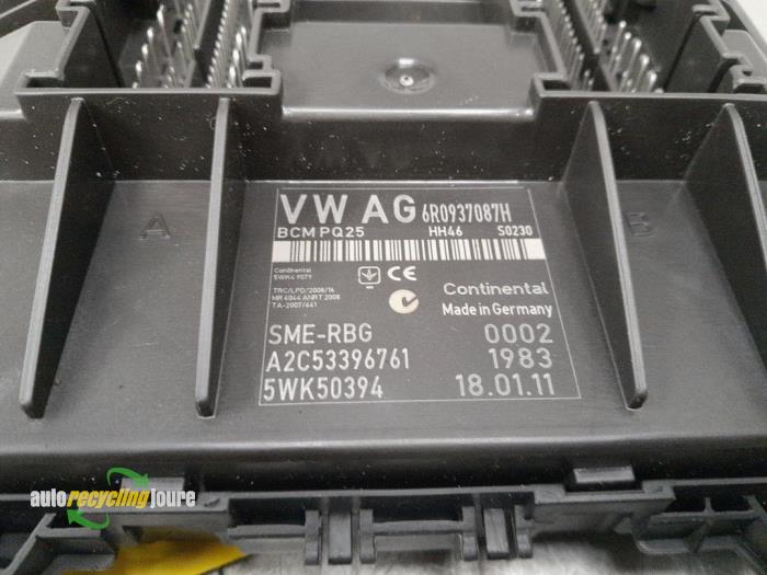 On-board computer from a Volkswagen Polo V (6R) 1.2 12V 2011
