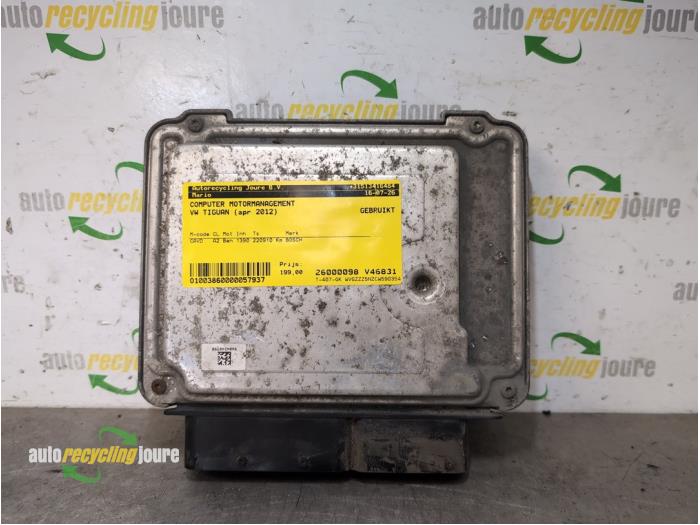 Used Engine management computer Volkswagen Tiguan (5N1/2) 1.4 TSI 16V Price € 199,00 Margin scheme offered by Autorecycling Joure B.V.