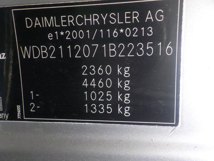 Engine from a Mercedes E-Klasse 2007
