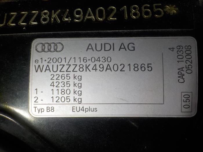 Drosselklappengehäuse van een Audi A4 2008
