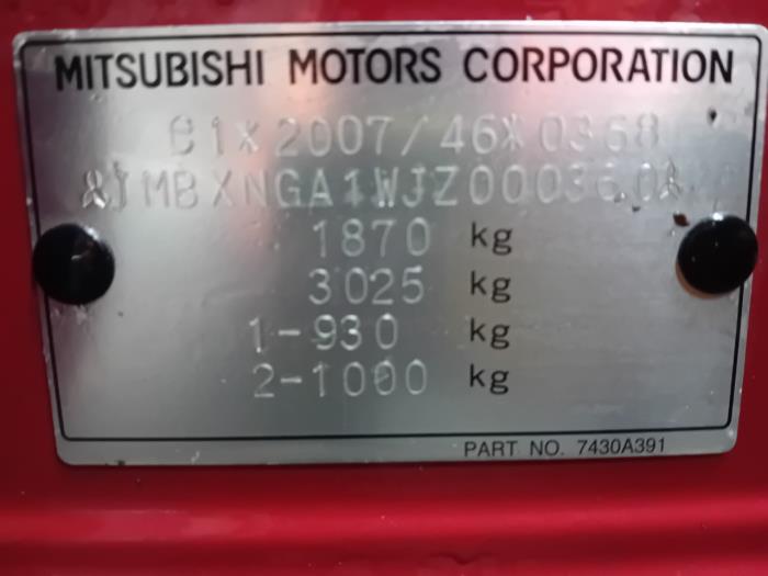 Getriebe van een Mitsubishi ASX 2018