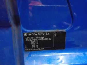 Motor van een Skoda Fabia 2020