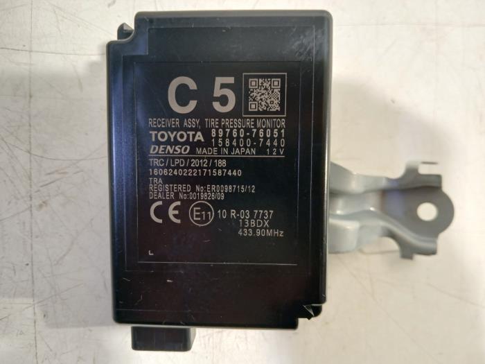 Begagnade Däcktrycksmodul Lexus CT 200h Pris € 35,00 Marginaltabell erbjuds av Van der Ven Autorecycling B.V.