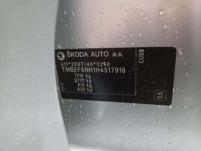 Dynamo van een Skoda Rapid 2016