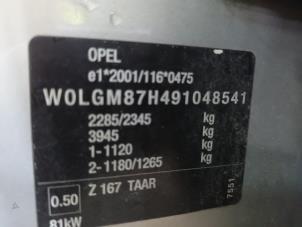 Dynamo van een Opel Insignia 2009