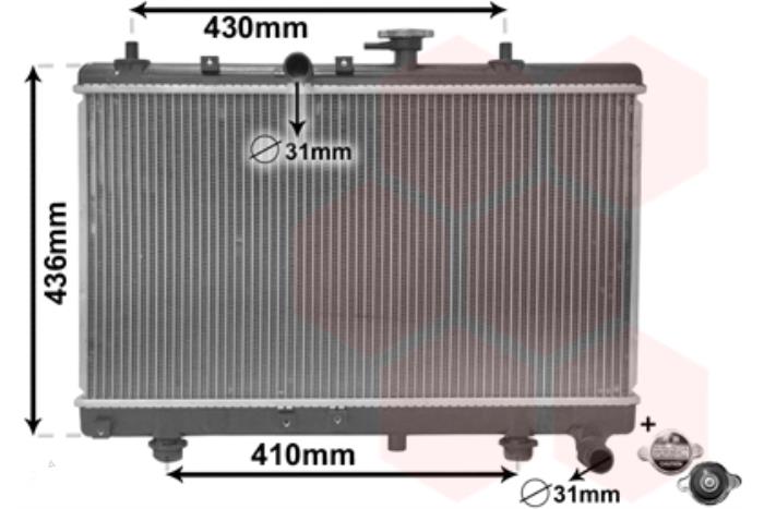 Used Radiator Kia Rio Price € 54,45 Margin scheme offered by Van der Ven Autorecycling B.V.