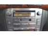 Radio CD player from a Toyota Avensis Wagon (T25/B1E) 2.0 16V D-4D 2007