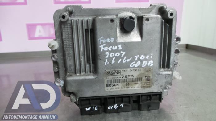 Used Engine management computer Ford Focus 2 1.6 TDCi 16V 110 Price € 99,99 Margin scheme offered by Autodemontage Aandijk