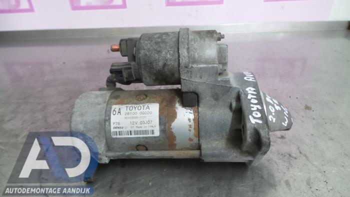 Begagnade Startmotor Toyota Avensis Wagon (T25/B1E) 2.0 16V D-4D Pris € 39,99 Marginaltabell erbjuds av Autodemontage Aandijk