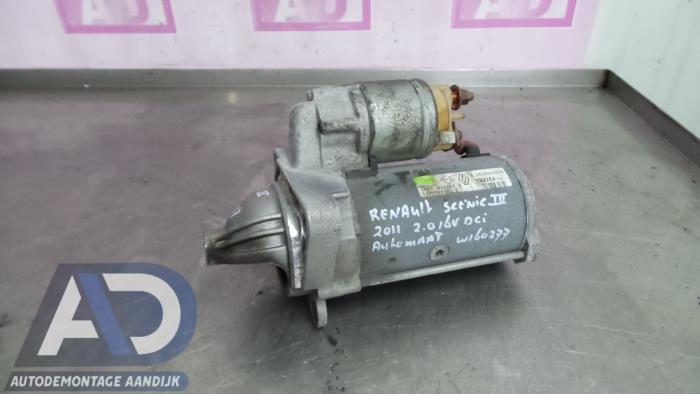 Used Starter Renault Scénic III (JZ) 2.0 dCi 16V Autom. Price € 39,99 Margin scheme offered by Autodemontage Aandijk
